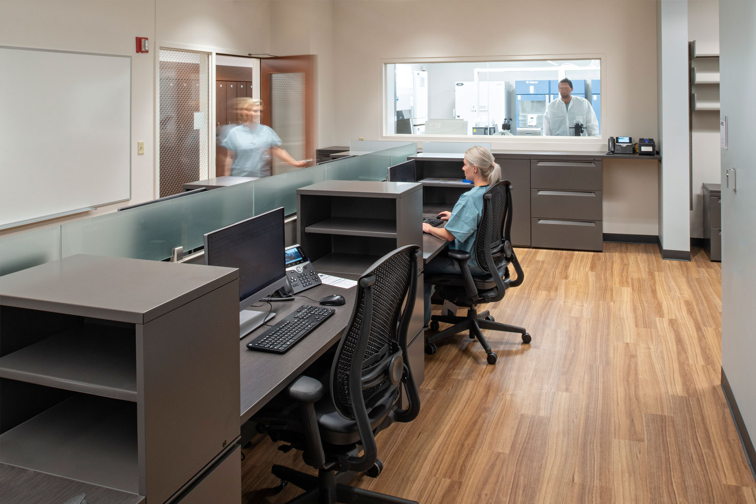 Confidential client renovation - desk area
