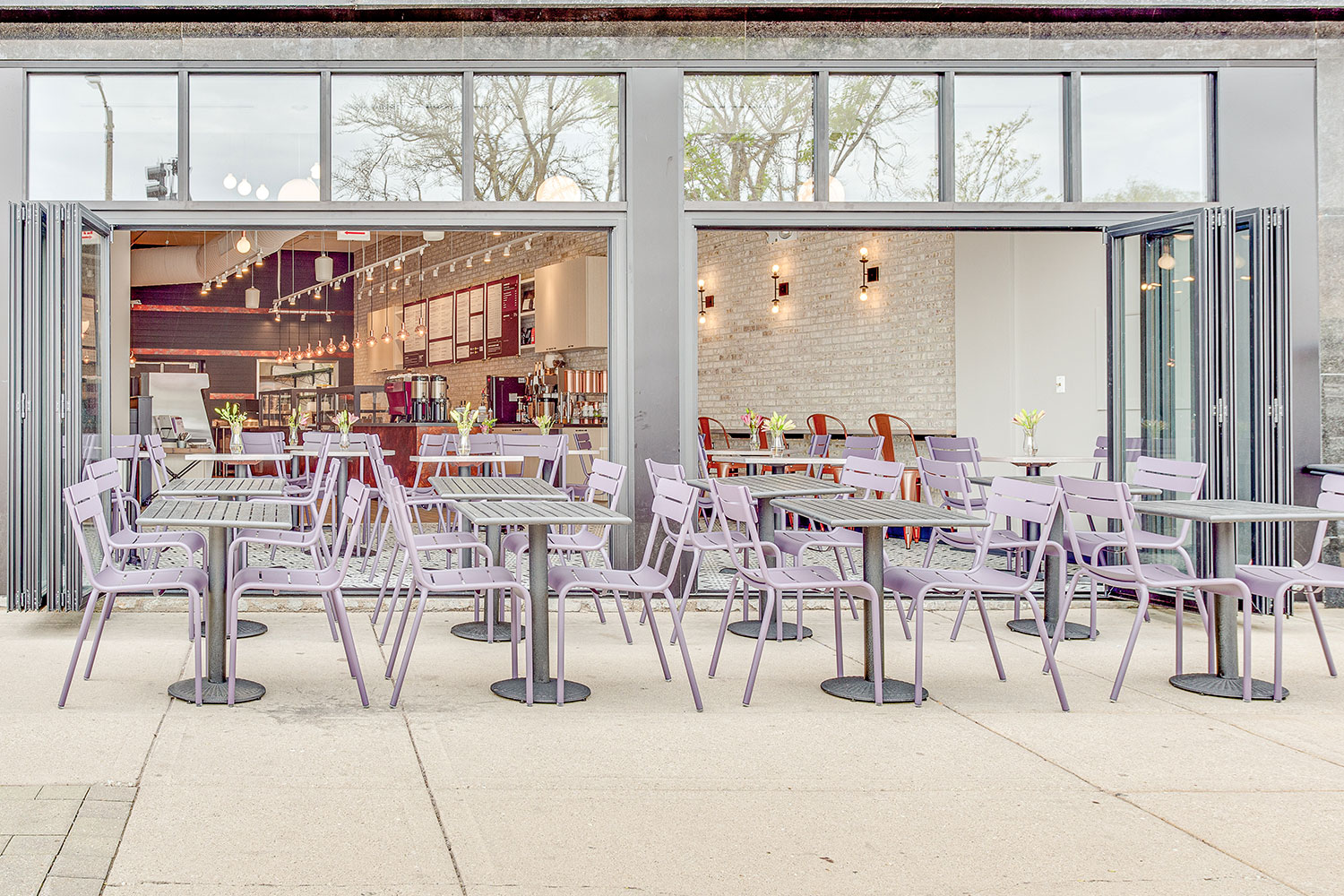 A look at the outdoor seating at Blackberry Market La Grange